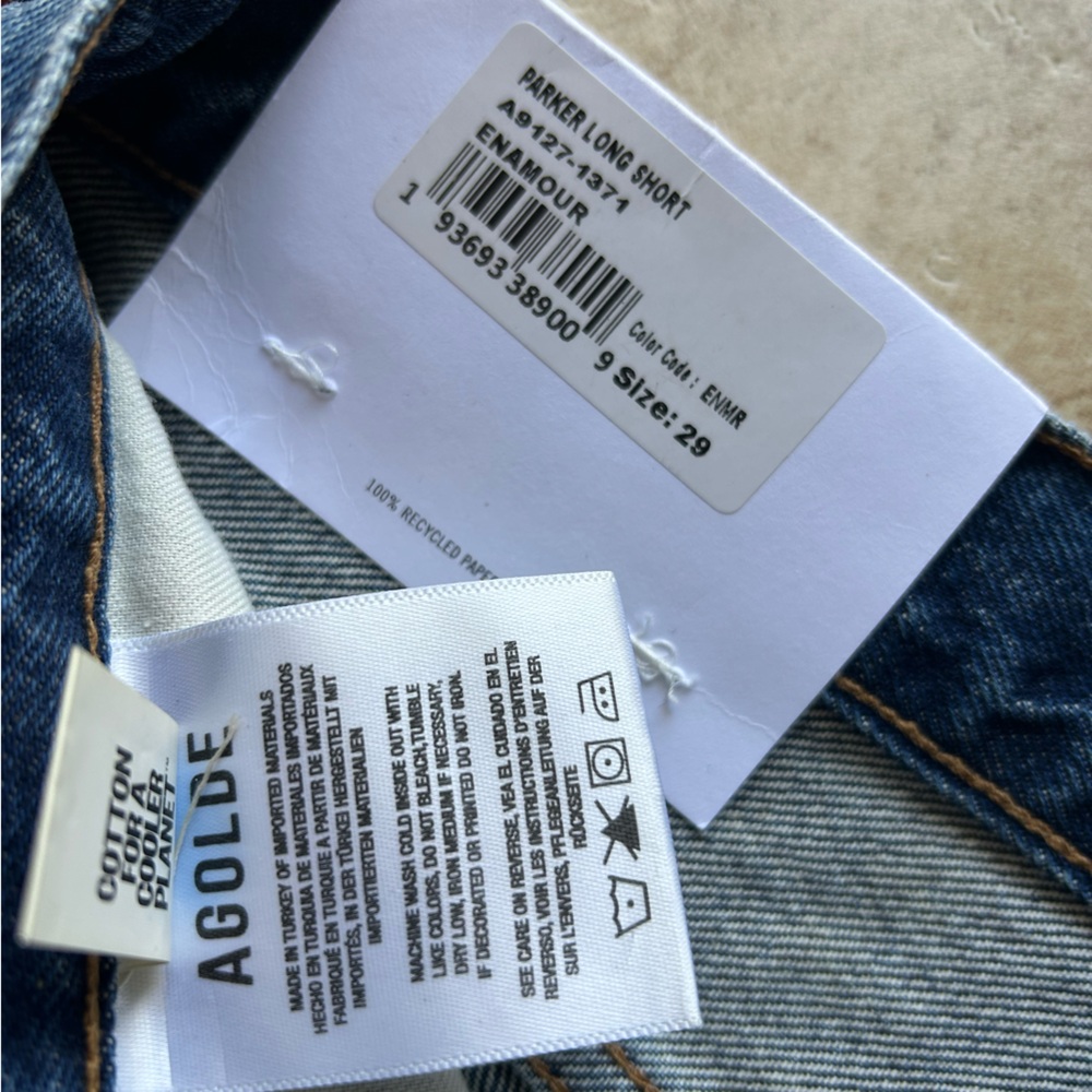 NWT🌷Agolde Parker Long Shorts - Picture 10 of 10